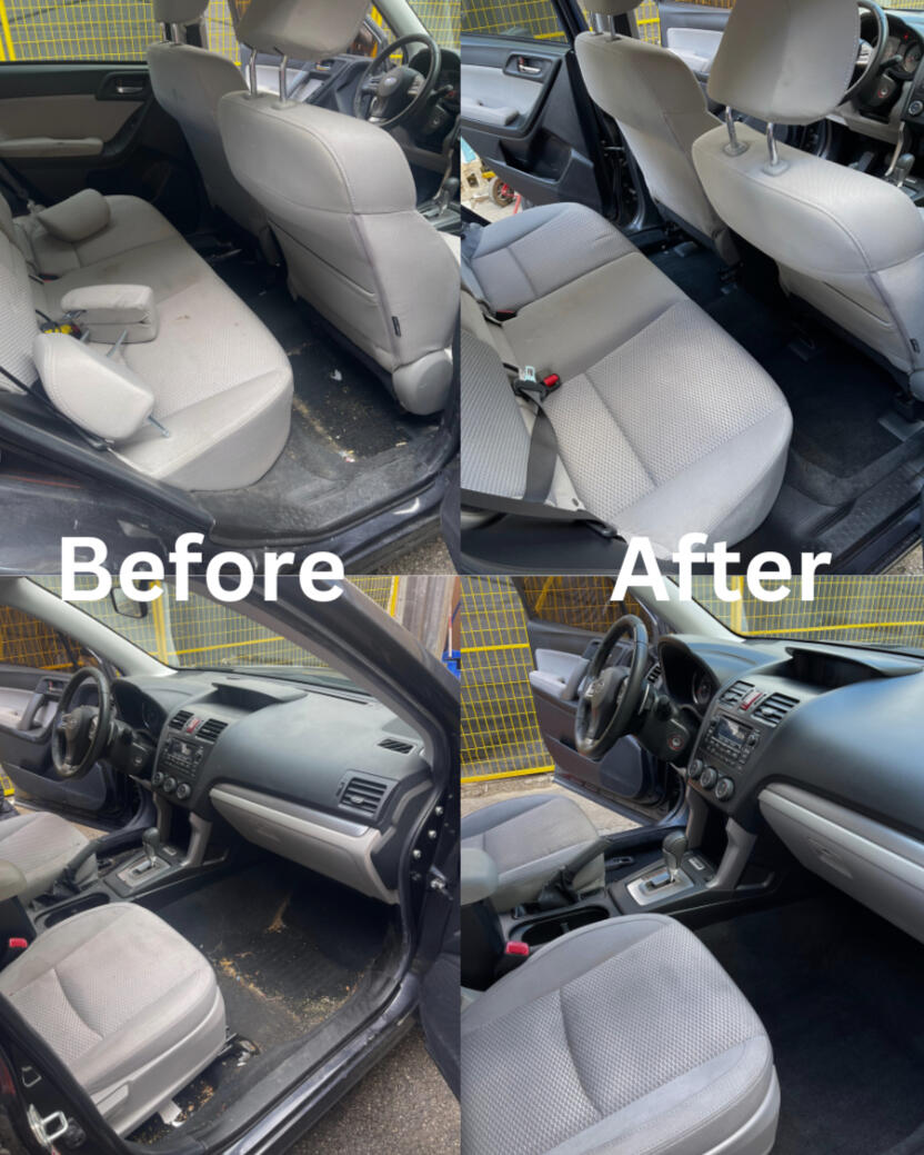 Toronto car detailing – Interior detail, Subaru Forester.